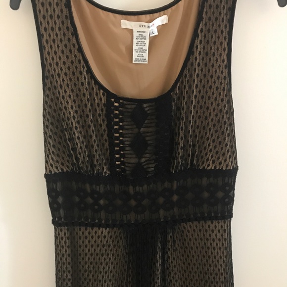 Studio M Black/Gold Formal Dress - Picture 3 of 4